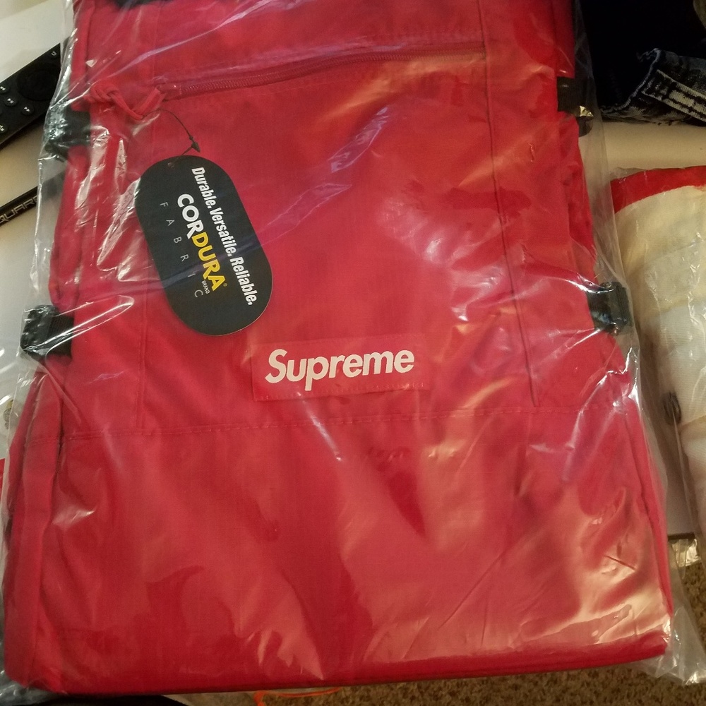 Supreme Tote Backpack-Red